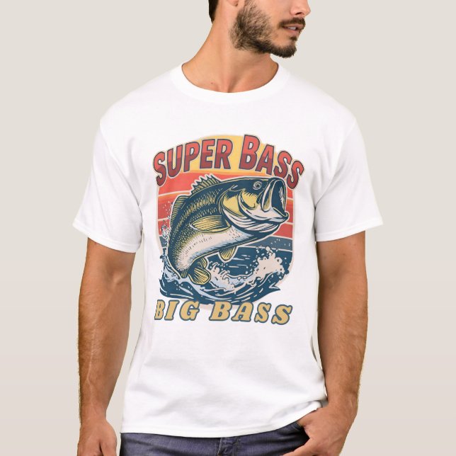 Men's Basic T-Shirt Super Bass Big Bass (Vorderseite)