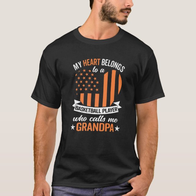 Mens Basketball Opa T-Shirt (Vorderseite)