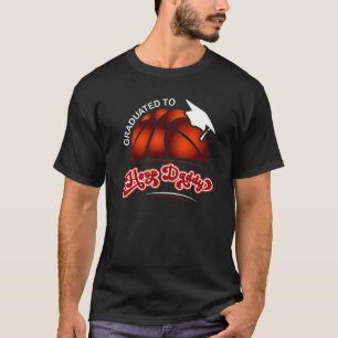 Mens Basketball Spieler für neuen Vater studiert H T-Shirt