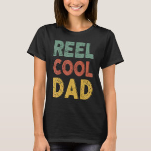 Mens Bass Fishing Reel Cooler Vater Fisherman Bass T-Shirt