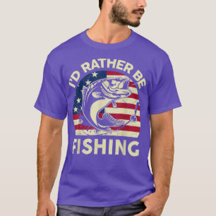 Mens Bass FishingBoy Funny Id statt Fischen Fi T-Shirt