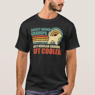 Mens Basset Hound Opa Vintag Basset Hound Hund T-Shirt