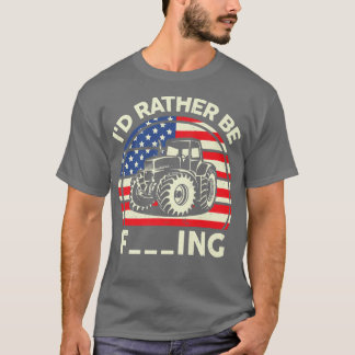Mens Bauer Junge Funny, ich würde eher zu züchten T-Shirt