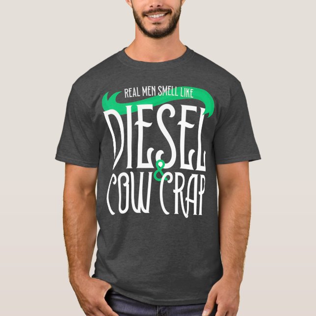 Mens Bauer Traktor Funny Farm T-Shirt (Vorderseite)