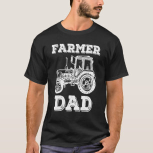 Mens Bauer Vater Traktor Landreiter Vatertag T-Shirt