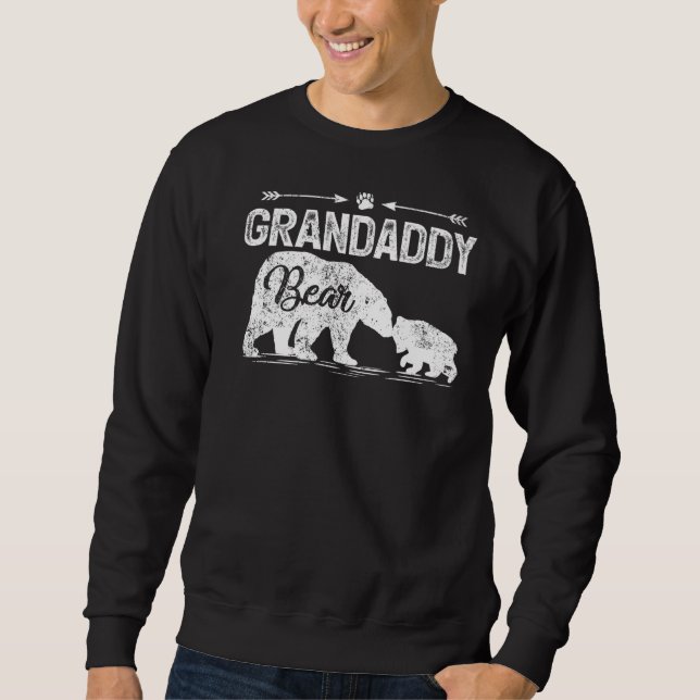 Mens Bear Animal Matching Grandaddy Bären Vater Sweatshirt (Vorderseite)