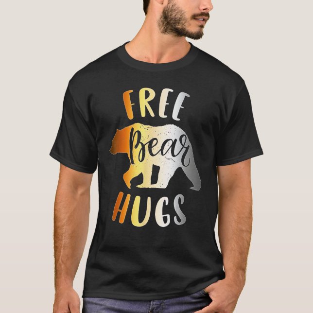 Mens Bear Community Free Bear Hugs  Gay Bear Pride T-Shirt (Vorderseite)
