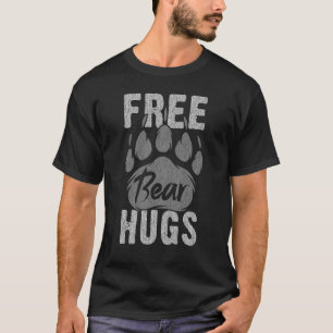 Mens Bear Paw Bären Gemeinschaft Freie Bären Hugs  T-Shirt