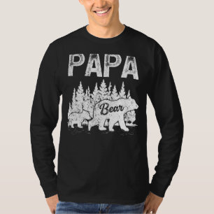 Mens Bear Retro Style Family Match Papa Bär F T-Shirt