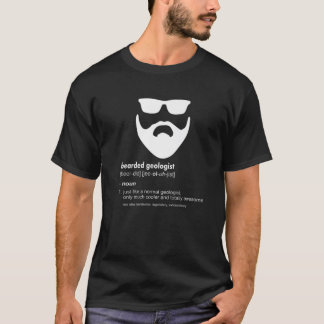 Mens Bearded Geologin Funny Beard Geology T-Shirt