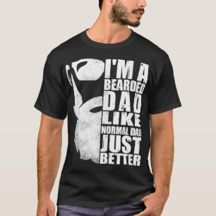 Mens Bearded Vater Funny Einzigartiger Bart Mens V T-Shirt