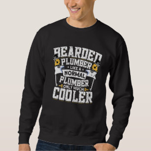 Mens Beared Plumber Klempner-Rohrbauer Klempner Sweatshirt