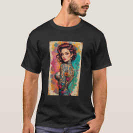 Mens Beautiful Graphic Image of Wine, Women & Song T-Shirt