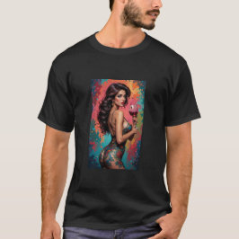 Mens Beautiful Graphic Image of Wine, Women & Song T-Shirt