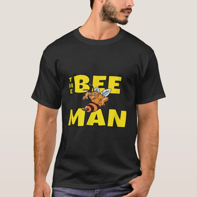 Mens bee Man Funny Angry Beekeeping for Honeybee B T-Shirt (Vorderseite)
