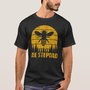 Mens Bee Vintag Beekeeper Behaltend Bee Stepdad Fa T-Shirt