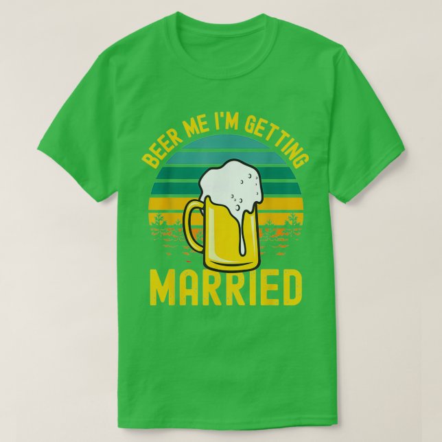 Mens Beer Erlangung Verheiratete Vergnügungspark B T-Shirt (Design vorne)