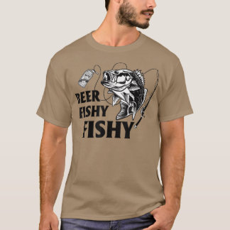 Mens Beer Fishy Fishy Fishing Drinks Unglaublich w T-Shirt