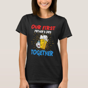 Mens Beer Fütternd Flasche Erster Vatertag T-Shirt