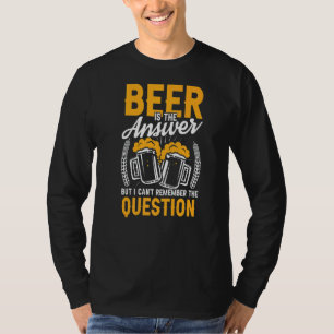 Mens Beer ist das Antwort Pub Crawl trinken T-Shirt