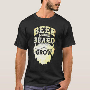 Mens Beer macht Bart Grow T-Shirt
