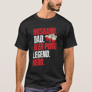 Mens Beer Pong Turnier für Ihr Bier Pong Husba T-Shirt
