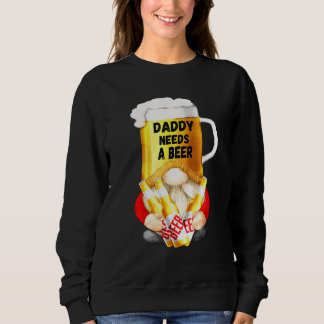 Mens Beer Tasse Gnome T-Shirt für Vater Gardener - Sweatshirt