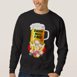 Mens Beer Tasse Gnome T-Shirt für Vater Gardener - Sweatshirt