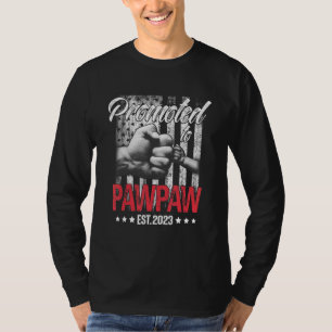 Mens befördert Pawpaw 2023 amerikanische Flagge Ne T-Shirt