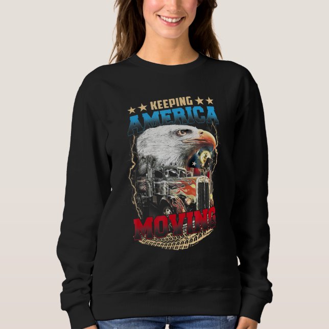 Mens Behaltend Amerika bewegen - Bester amerikanis Sweatshirt (Vorderseite)