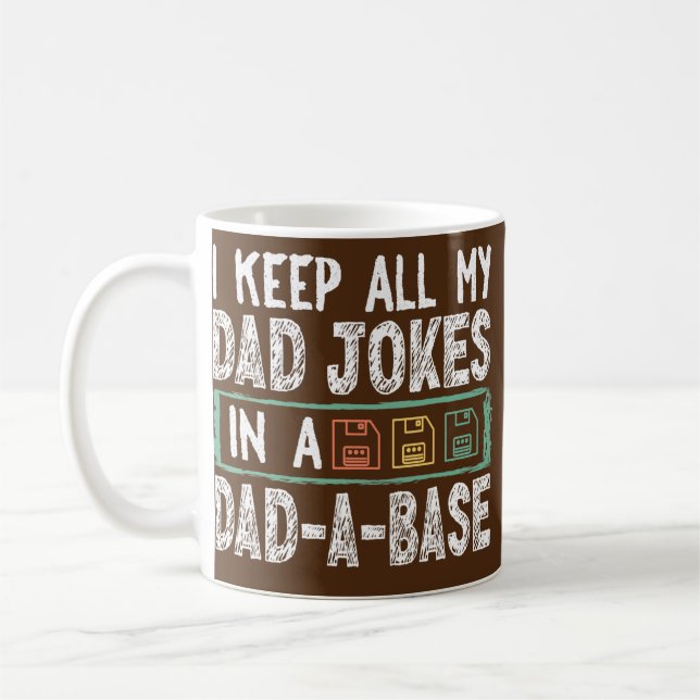 Mens Behielt ich alle meine Vater Witze in einem V Kaffeetasse (Links)