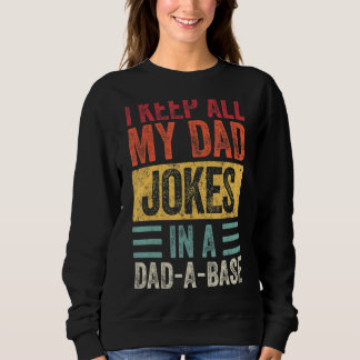 Mens Behielt ich alle meine Vater Witze in einem V Sweatshirt