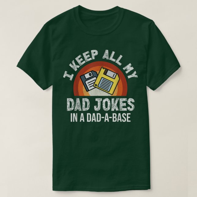 Mens Behielt ich alle meine Vater-Witze in einem V T-Shirt (Design vorne)