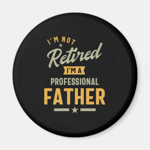 Mens Beruflicher Vater ermüdet Magnet