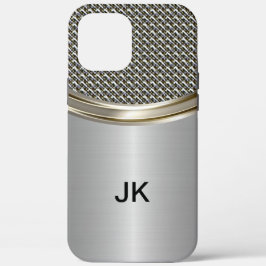 Mens Berufliches Monogramm-Metallic-Look Case-Mate iPhone Hülle