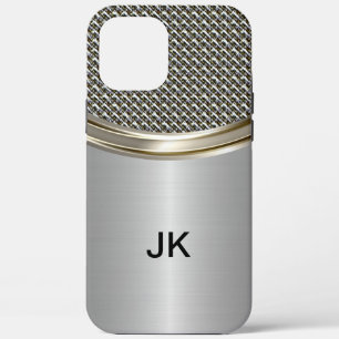 Mens Berufliches Monogramm-Metallic-Look Case-Mate iPhone Hülle