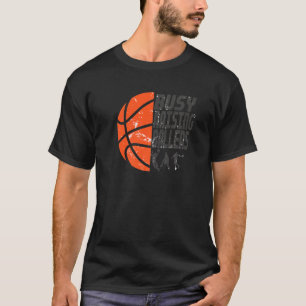 Mens beschäftigt Raising Ballers Basketball Vater T-Shirt
