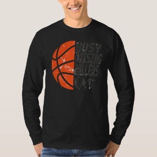 Mens beschäftigt Raising Ballers Basketball Vater T-Shirt