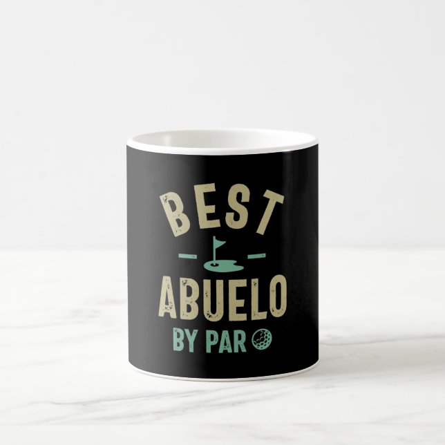 Mens Best Abuelo by Par Großvater Kaffeetasse (Mittel)