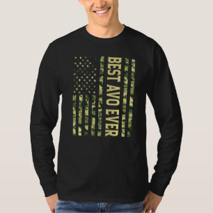 Mens Best Avo je US-amerikanische Flagge Großvater T-Shirt