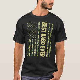 Mens Best Babo je US-amerikanische Flagge Großfett T-Shirt