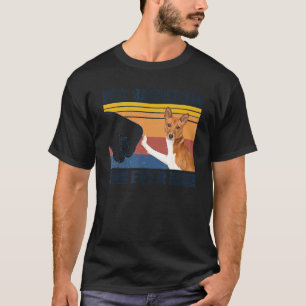 Mens Best Basenji Vater je Hund Vatertag T-Shirt