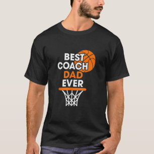 Mens Best Basketball Vater je Coach Sporty Fathers T-Shirt