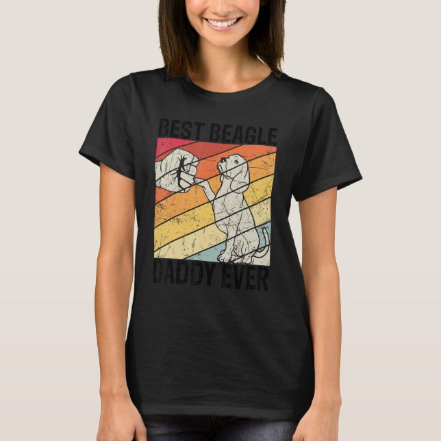 Mens Best Beagle Daddy Ever dog daddy T-Shirt (Vorderseite)