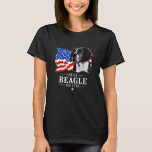 Mens Best Beagle Vater Ever American Flag Vater s T-Shirt