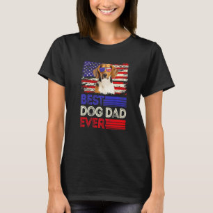 Mens Best Beagle Vater je American Flag Patriotic T-Shirt