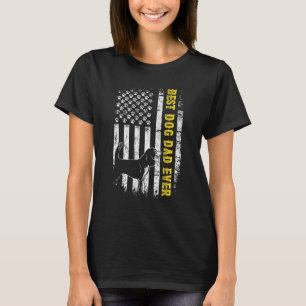 Mens Best Beagle Vater je amerikanischer Flaggenpu T-Shirt