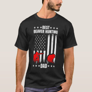 Mens Best Beaver Jagd Vater Biber Sprichwort T-Shirt