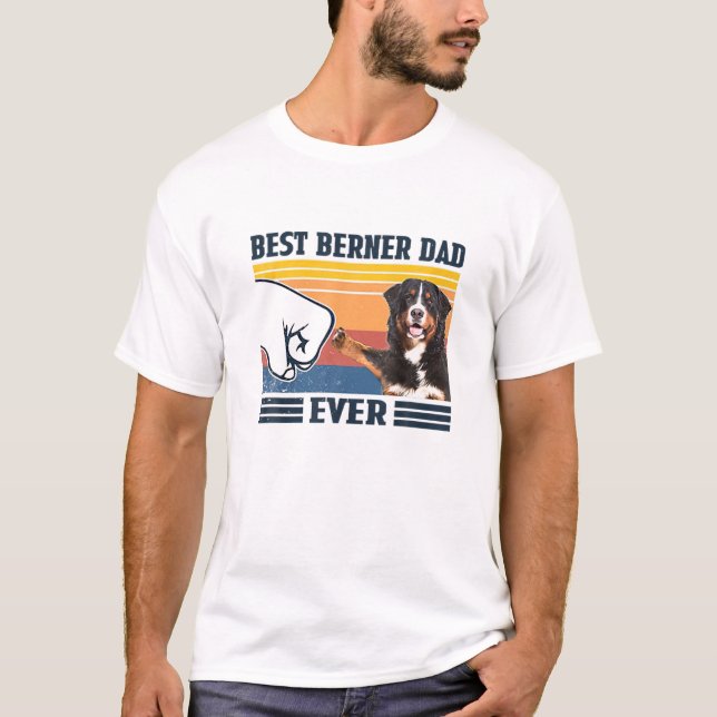 Mens Best Bernese Mountain Dog Vater Ever Funny Do T-Shirt (Vorderseite)