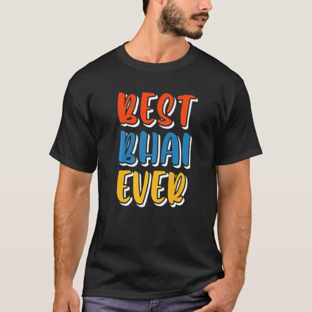 Mens Best Bhai Ever Desi Punjabi Rakhi T-Shirt (Vorderseite)